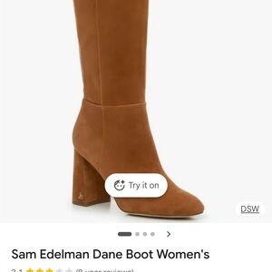 Sam Edelman Tan Suede Heeled Boots